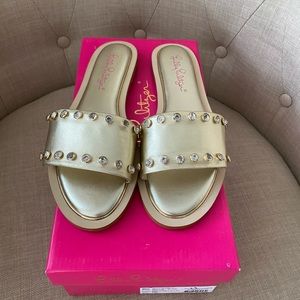 Lilly Pulitzer Slides Brand New!! NWT! size 7